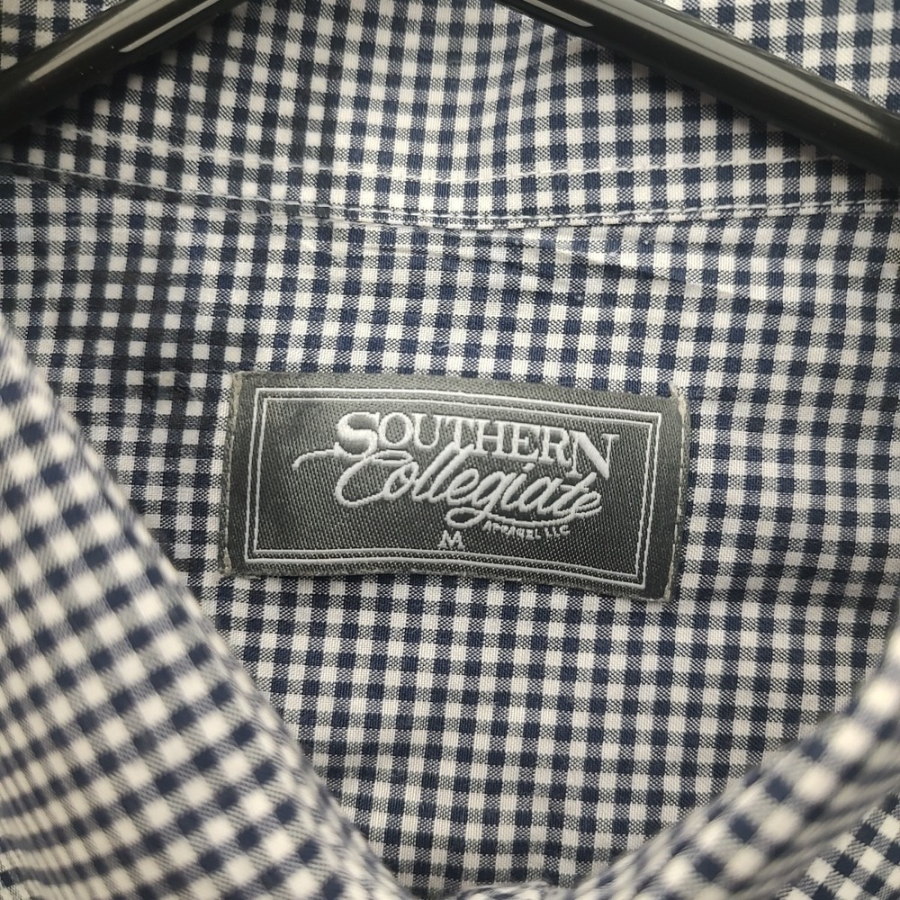 Florida Gators Southern Collegiate Men's Blue Plaid Button Up ShirtLong Sleeve M - Picture 4 of 14